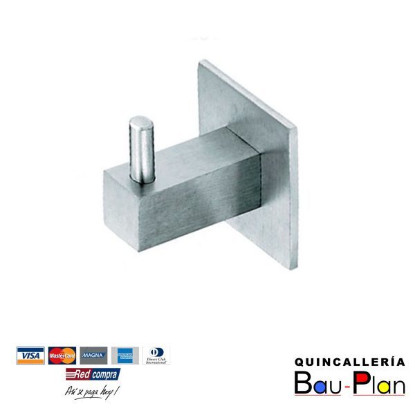 PERCHA CUADRADA CROMADA   P-F