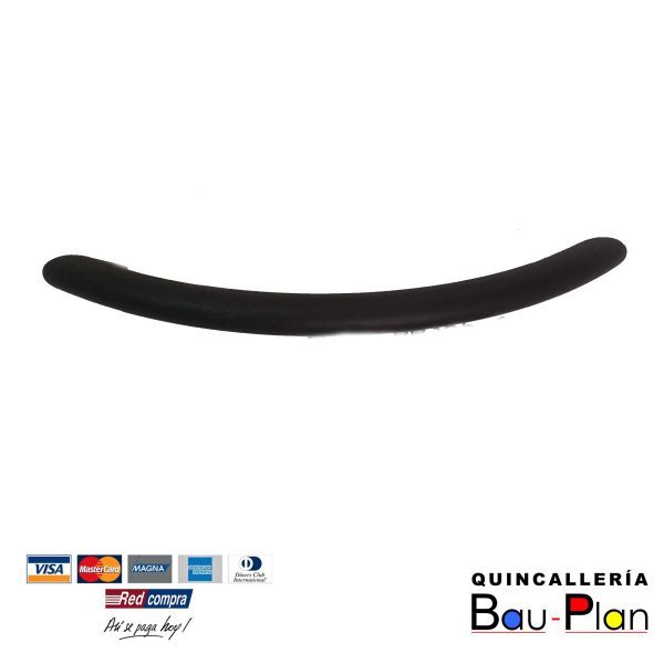 TIRADOR METÁLICO NEGRO TEXTURADO 130 MM  P4