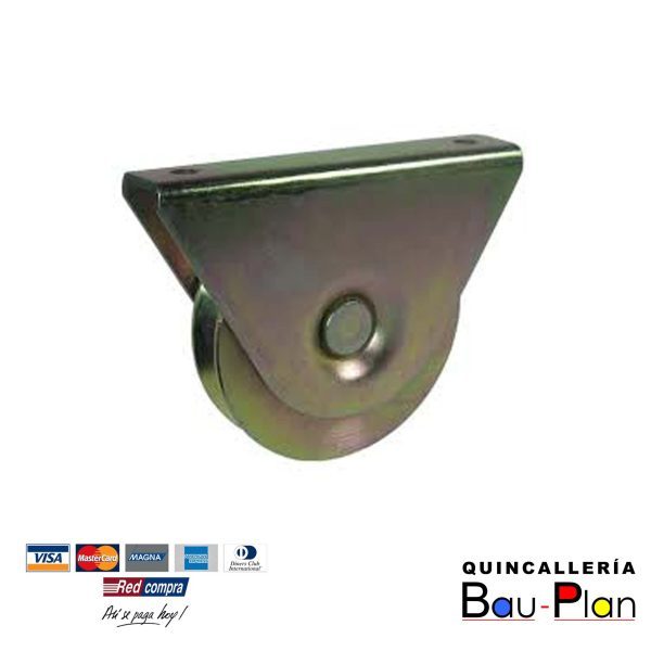 RUEDA PARA PORTÓN CON PLACA    2 1/2" - 64 MM