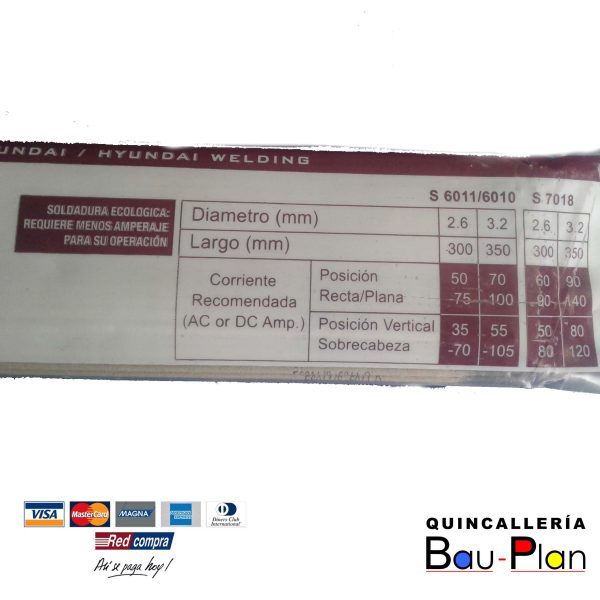 SOLDADURA HYUNDAI 6011   3/32" - Imagen 2