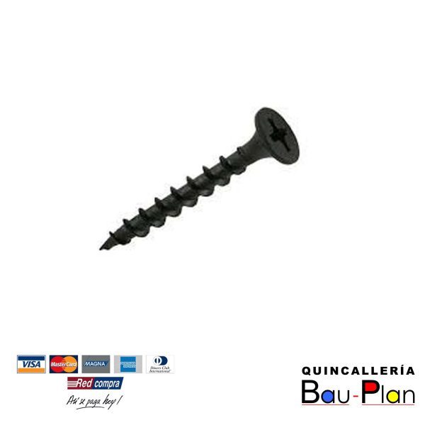 TORNILLO PARA VOLCANITA  NEGRO 6 X 1