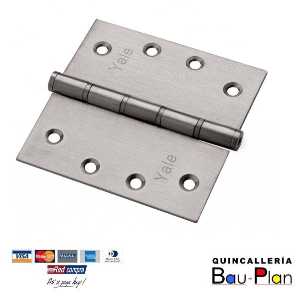 BISAGRA INOXIDABLE  4 X 4"   CANTO RECTO, CON RODAMIENTO