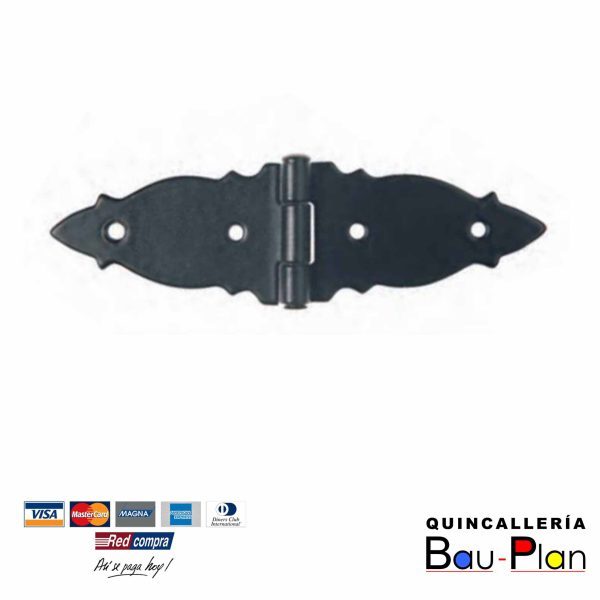 BISAGRA NEGRA 23x76MM   P7