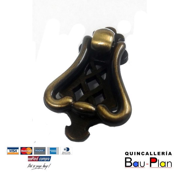 TIRADOR DECORATIVO BRONCE BRILLANTE - P1