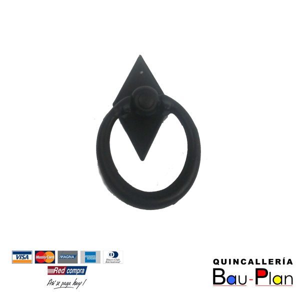 TIRADOR  ANILLO  NEGRO 6 CM    P7