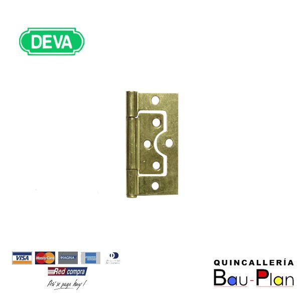 BISAGRA OMEGA 3"  DORADA  P-E