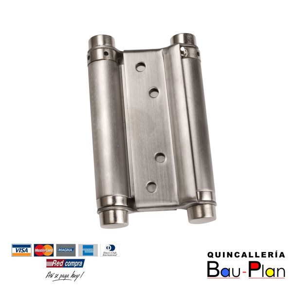 BISAGRA DOBLE ACCIÓN ACERO INOXIDABLE  4"    P-C