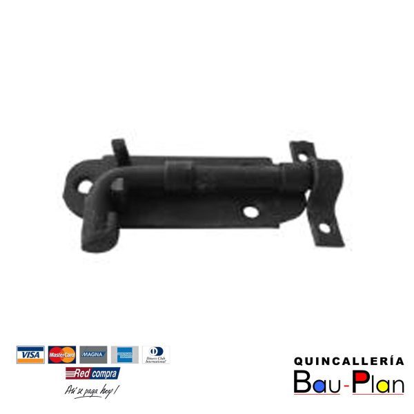 PICAPORTE NEGRO 6"    P19