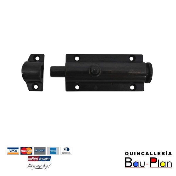 PICAPORTE NEGRO 3 1/2"   P19
