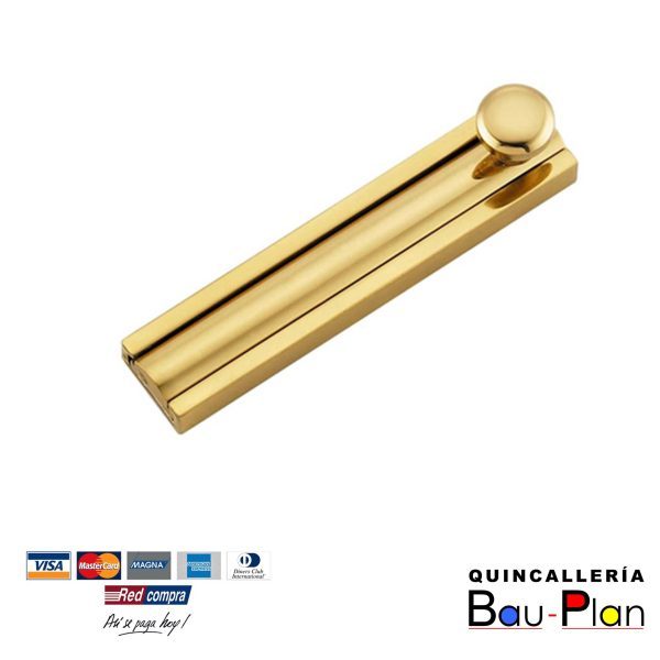 PICAPORTE DORADO 3"   P19