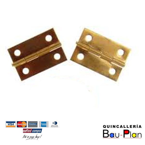 BISAGRA 1 X 8,5 MM  DORADA