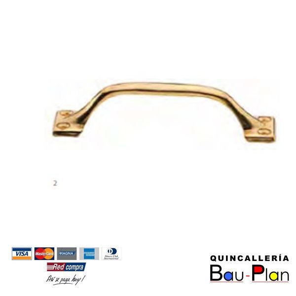TIRADOR METÁLICO DORADO 11 CM   P0