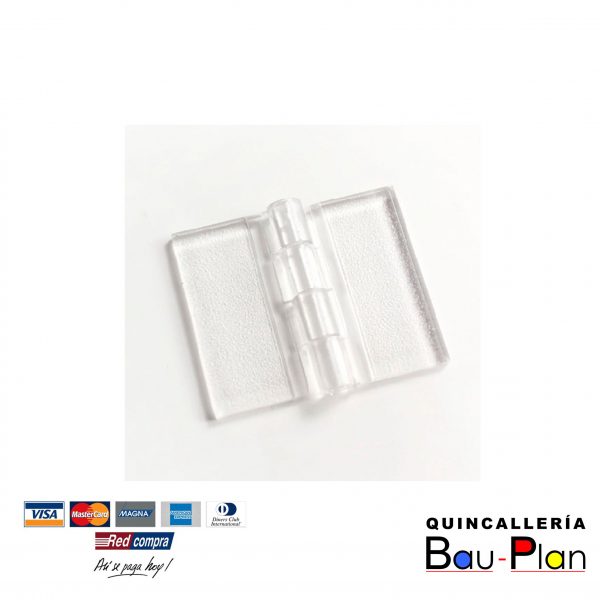 BISAGRA ACRILICA 45X38X3mm.