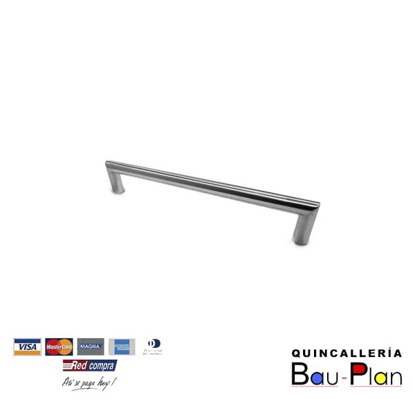 TIRADOR MAÑIO 96 MM AC. INOX DUCASSE.