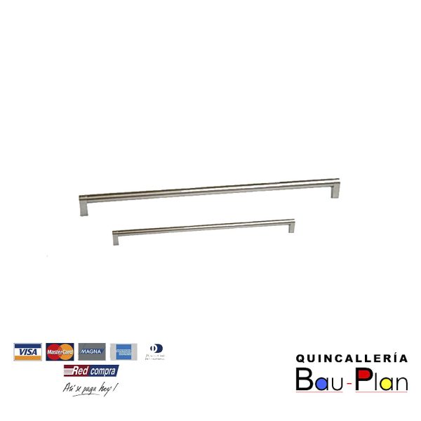 TIRADOR ACERO INOXIDABLE C50061-544 MM SATIN NIQUEL.