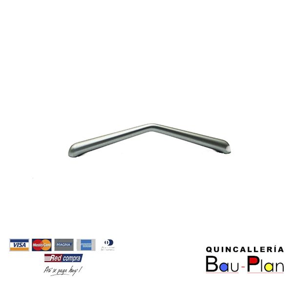 TIRADOR POLIPLAST 128 MM CROMADO.