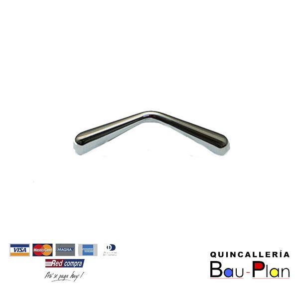 TIRADOR POLIPLAST CROMADO 64 MM.  P11