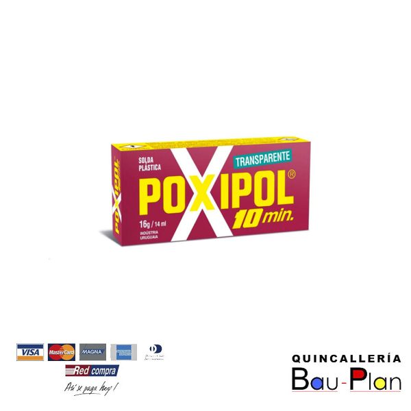 PEGAMENTO POXIPOL 10MIN TRANSPARENTE 14ML
