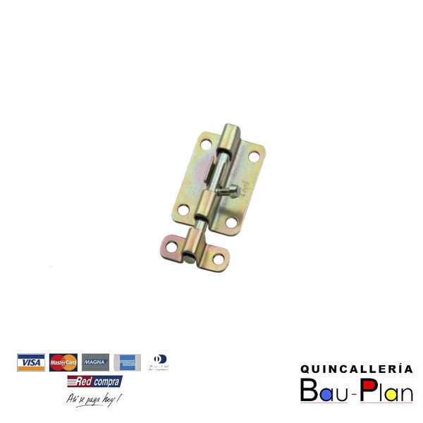 PICAPORTE BASE RECTA 1078 ZINCADO 2