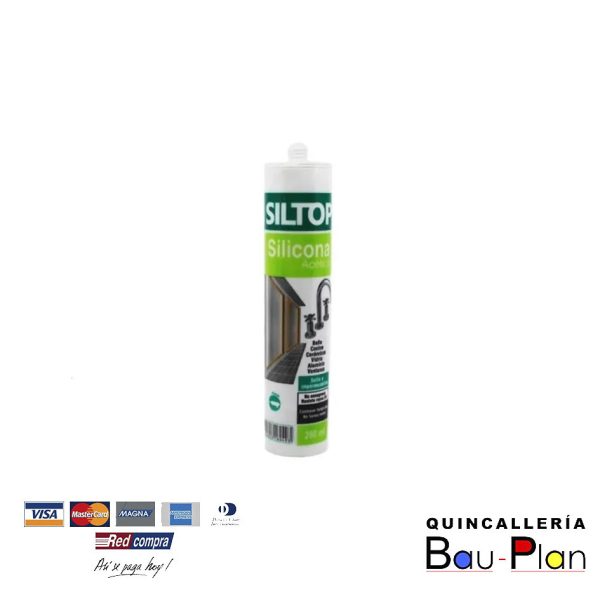 SILTOP SILICONA ACETICA C/FUNG TRANSPARENTE 280 ml.