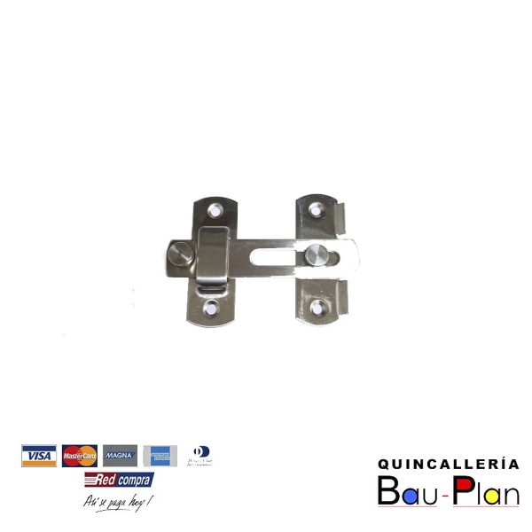 Tranca Plana 3004  4" Inox.