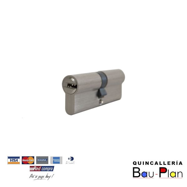 CILINDRO MULTIPUNTO LLAVE/LLAVE 70mm NIQUEL