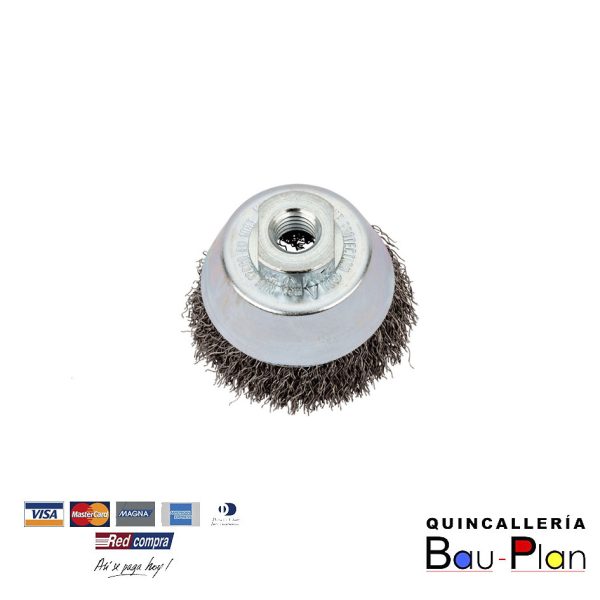 CEPILLO COPA ONDULADO ACERO 75MM