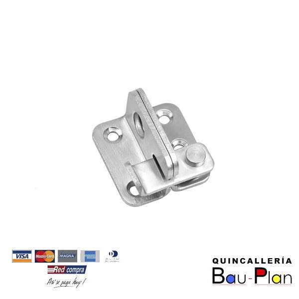 TRANCA PORTACANDADO DERECHO 50x65 INOX