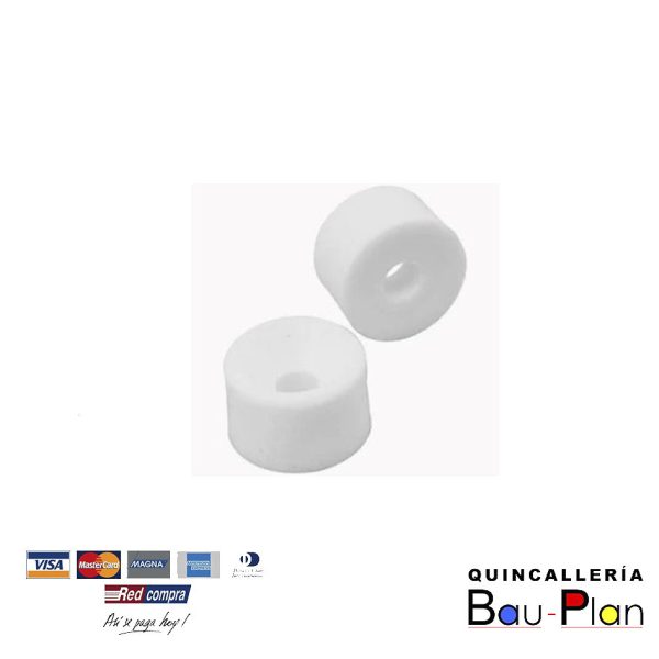 SOPORTE REPISA FIJO PLASTICO BLANCO