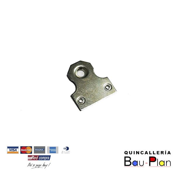 COLGADOR DE MUEBLE PLANO 42 x 44MM  ZINCADO