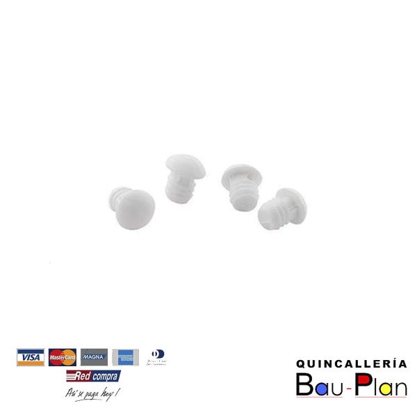 TOPE DE GOMA PUERTA MUEBLE BLANCO