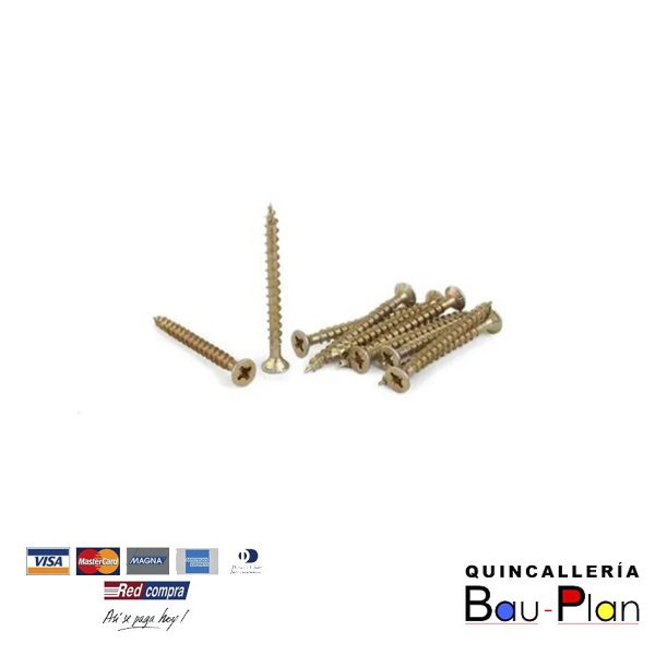 TORNILLO SPAX 2.0 x 10 BRONCEADO.